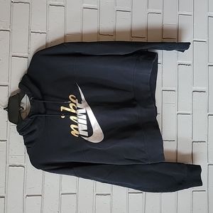 Nike Cropped hoodie with Metallic Logo